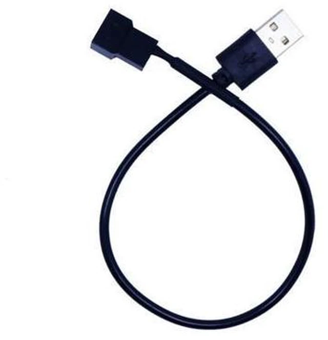 Alt view image 3 of 3 - 3pin or 4pin Fan To Usb Adapter Cables 4 Pin Computer Pc Fan Power Cable Connector Adapter 5v 30cm Connect