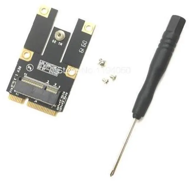 Main image of NGFF M.2 Key A Wifi Bluetooth Card to Mini PCI-E Converter Adapter for Intel 7260 7265 8260 8265 9260 9560 AX200