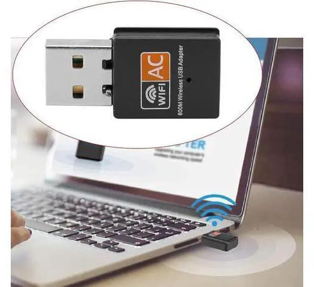 Alt view image 3 of 7 - Dual Band 5Ghz/2.4Ghz Wireless WiFi Adapter Network Card Adapter USB Computer Receiver 5G Mini 2.4G External 8811 Chip Wireless Network Card for Windows(Network Cards)