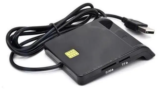 Main image of USB SIM Smart Card Reader for Bank Card IC/ID CAC SD TF DNIE ATM Cards USB 2.0 Card Reader for Windows 7 8 10 Linux OS