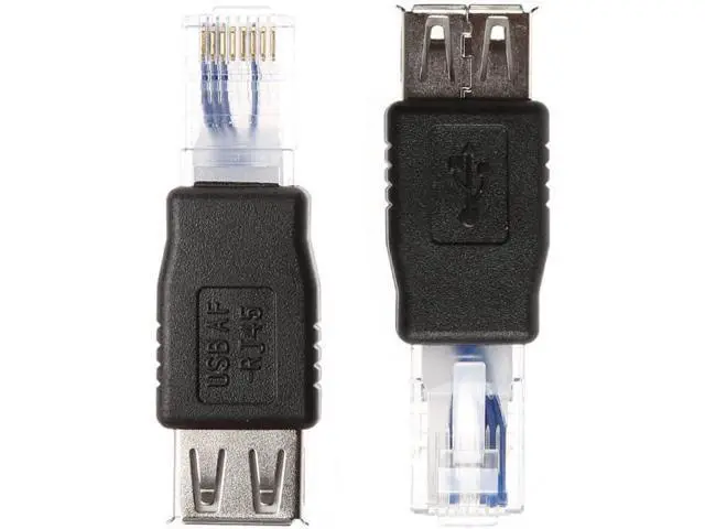 Alt view image 6 of 7 - Ethernet to USB Adapter 2 PCS USB to Ethernet Adapter RJ45 Ethernet Male to USB Female Converter USB to RJ45 Adapter 10Mb/100Mbs Network Connector for Laptops Computers