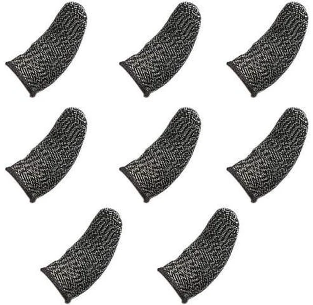 Main image of Finger Sleeves For Gaming Mobile Game Contact Screen Finger Cot Smooth Thin Anti-Sweat For PUBG Mobile Games(8 Pcs)