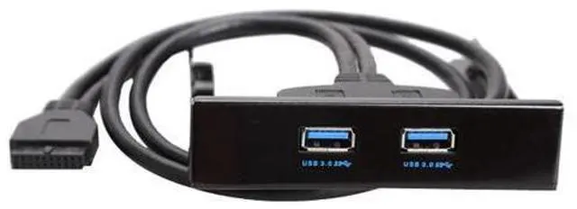 Main image of 3.5inch Floppy Bay Internal 20Pin 2 Ports USB 3.0 Front Panel Bracket Cable