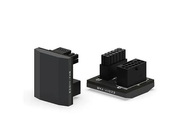 Alt view image 6 of 7 - EZDIY-FAB 12VHPWR 12+4 Pin Angle Connector Power Adapter Slim Type for RTX40' Series Graphics Card, Supports 600W Output, Comptatible to RTX4090,4080,4070ti -180 Degrees STD Type- Black