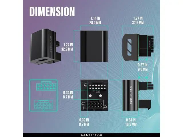 Alt view image 2 of 7 - EZDIY-FAB 12VHPWR 12+4 Pin Angle Connector Power Adapter for RTX40' Series Graphics Card, Supports 600W Output, Comptatible to RTX4090,4080,4070ti -180 Degrees STD Type- Black-1 Pack