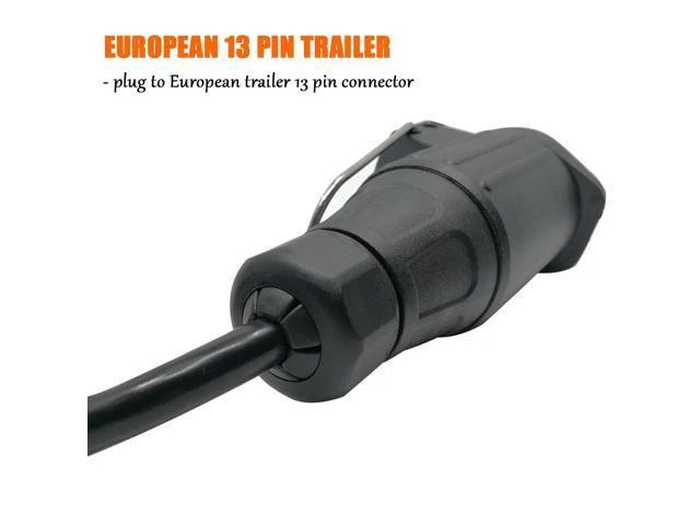 Alt view image 6 of 7 - CARROFIX Trailer Light Adapter Converter US Vehicle 7-Way Plug to European 13-Pin Round Connector
