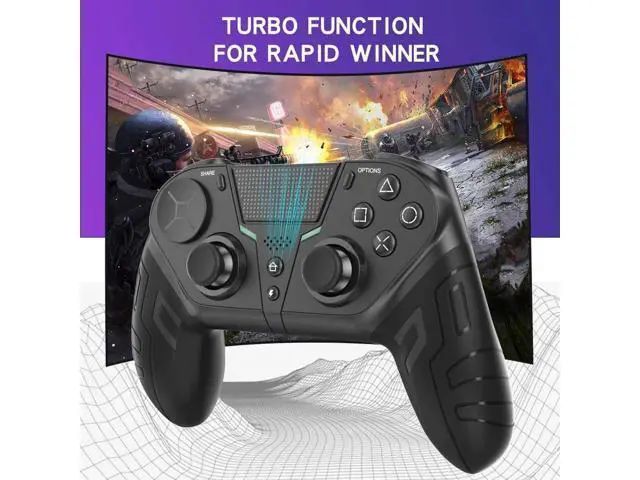Alt view image 5 of 7 - WISDUM Wireless Game Gamepad For PS4 Elite/Slim/Pro Dualshock 4 Controller With Programmable Back Button Support Turbo