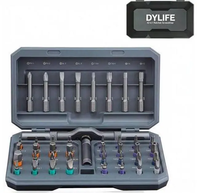 Main image of 42 in 1 Magnetic Screwdriver Set, DIY Ratchet Screwdriver Set, Removable Self-assembly Precision Screwdriver Kit, Magnetic DIY Precision Tool Kit for PC Laptop Mobile Cell Phone Digital Watch