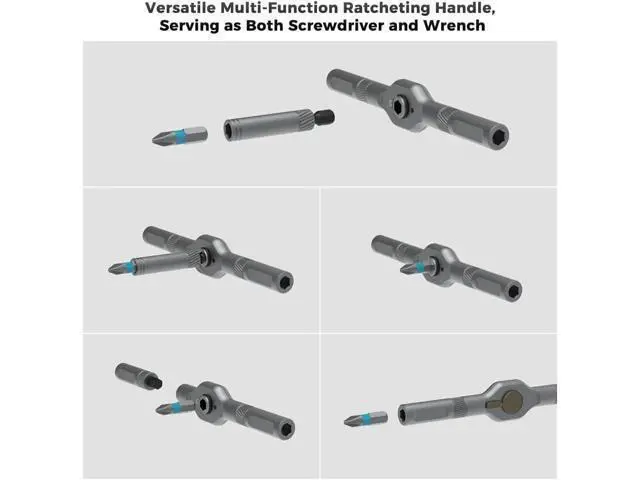 Alt view image 5 of 7 - 42 in 1 Magnetic Screwdriver Set, DIY Ratchet Screwdriver Set, Removable Self-assembly Precision Screwdriver Kit, Magnetic DIY Precision Tool Kit for PC Laptop Mobile Cell Phone Digital Watch