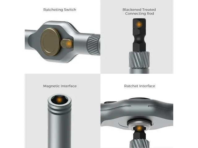 Alt view image 6 of 7 - 42 in 1 Magnetic Screwdriver Set, DIY Ratchet Screwdriver Set, Removable Self-assembly Precision Screwdriver Kit, Magnetic DIY Precision Tool Kit for PC Laptop Mobile Cell Phone Digital Watch