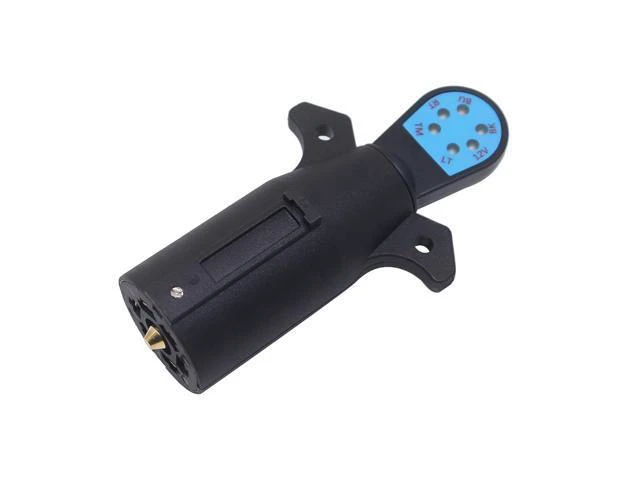 Alt view image 7 of 7 - CARROFIX Vehicle Side 7 Way Trailer Light Tester 7-Pin Blade RV Style Connector Tester LED Circuit Detector for Taillight, Turn Signal, Brake Light