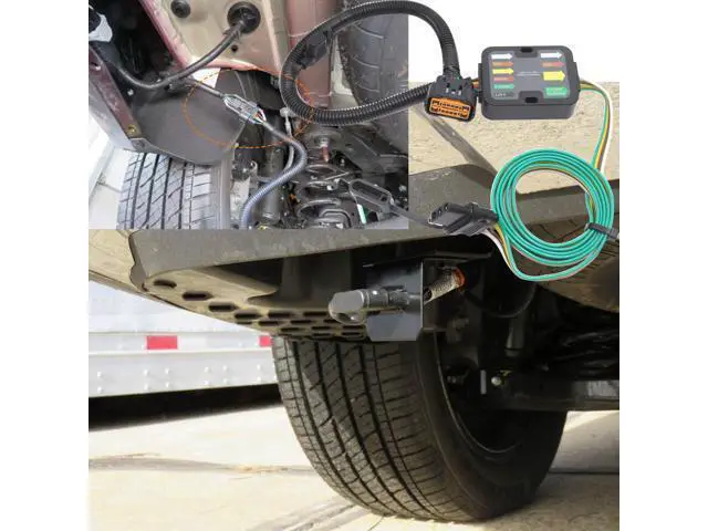 Alt view image 6 of 7 - Vehicle-Side Wiring Harness Kit w/ 4 Pin Flat Trailer Connector for Hyundai KIA