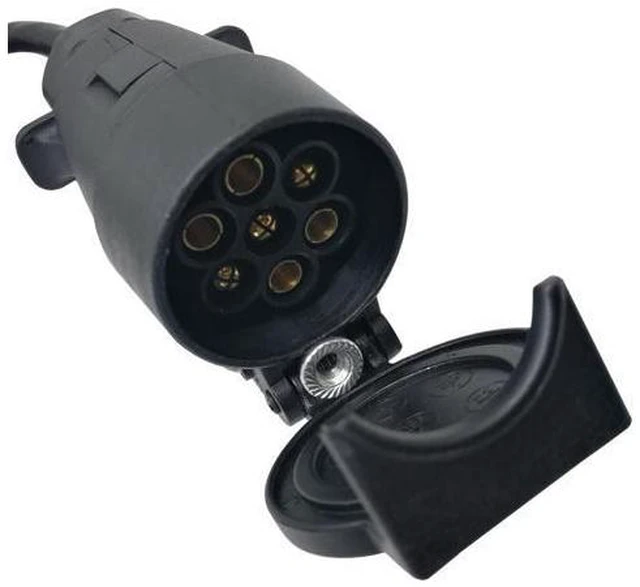 Alt view image 4 of 7 - CARROFIX USA to EU Trailer Light Converter US 4-Way Flat Plug to EU 7-Way Round Connector