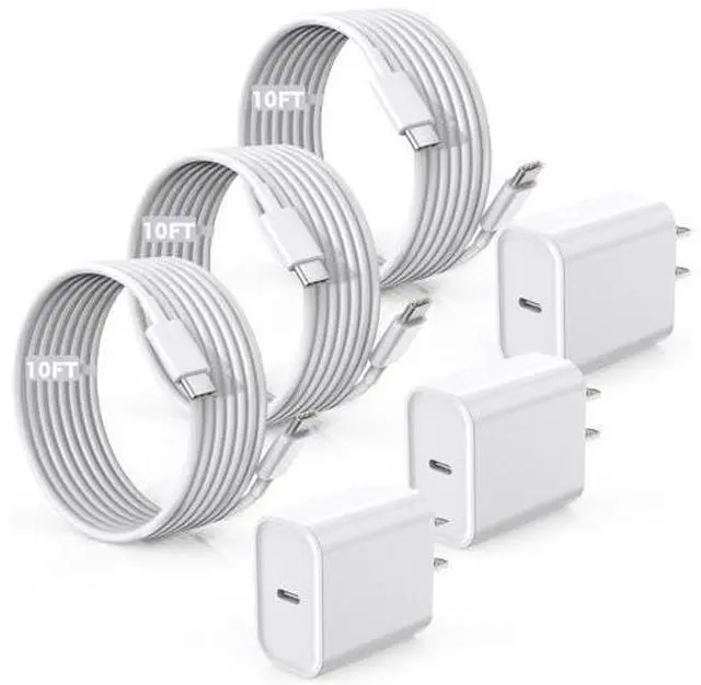 Main image of Fast Charger for iPhone 17/16/15 Charger,10FT Extra Long Fast Charging 3Pack Block USB-C to USB C Fast Charging Cable Cord for iPhone Air/17 Pro Max/iPhone 16 Pro/16 Plus/15 Pro Max,iPad Pro/Air/Mini