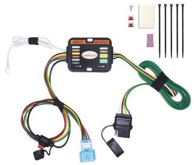 Main image of CARROFIX Custom-Fit Vehicle Wiring Kit with 4 Way Flat Trailer Connector for 2018-2023 Honda Odyssey - Simple Plug-in Odyssey Hitch Wiring Harness