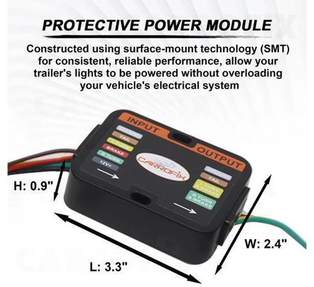Alt view image 6 of 7 - CARROFIX Custom-Fit Vehicle Wiring Kit with 4 Way Flat Trailer Connector for 2018-2023 Honda Odyssey - Simple Plug-in Odyssey Hitch Wiring Harness