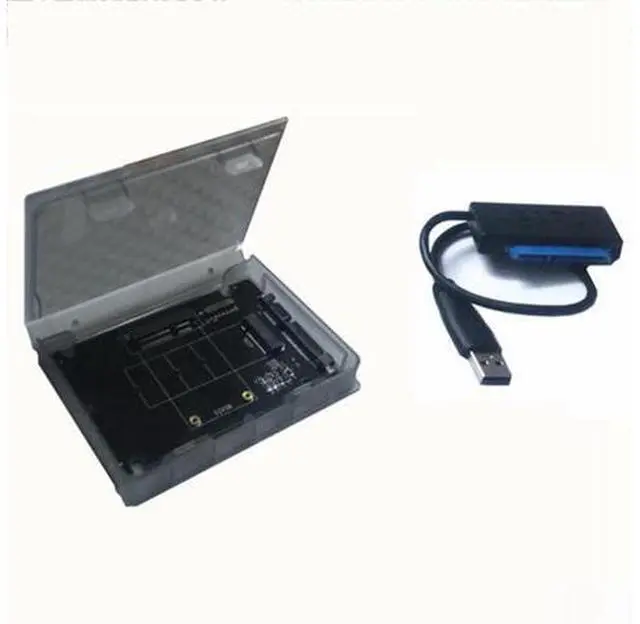 Alt view image 2 of 5 - MSATA to SATA 3.0 Adapter Card USB3.0 Easy Drive Cable M.2 NGFF to SATA to USB3.0 Converter Adapter Cable