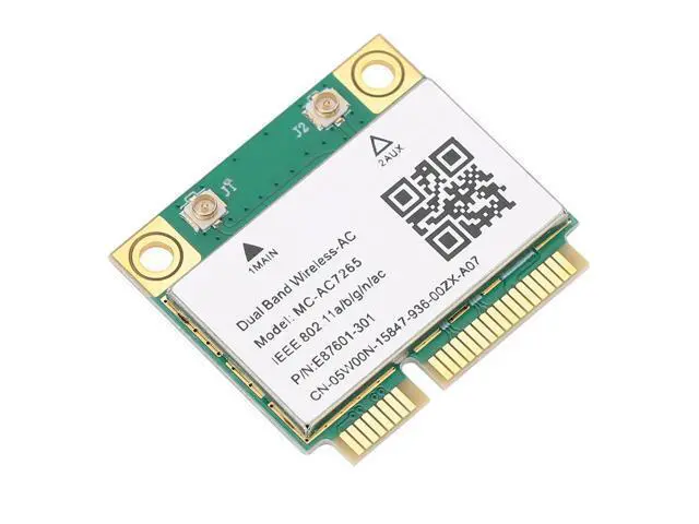 Alt view image 2 of 3 - Wireless Network Card Mini PCIE Gigabit Network Double Band Network Card for Bluetooth 4.2 Wireless MCAC7265 Easy Install