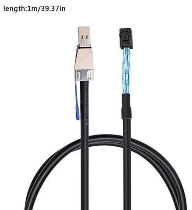 Alt view image 4 of 7 - 100CM Hd Mini Sas 36Pin Sff 8643 To Sff 8644 mini-sas Server Hard Drive Transmission Adapter data Raid cable