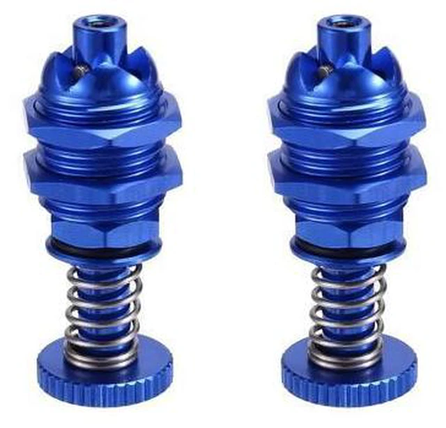 Main image of 2Pcs 35mm Height Push Butto Hatch Cabin Spring Cover Lock for RC Boat Ship Body Shell Spare Parts Blue