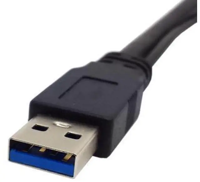 Alt view image 5 of 5 - Two USB 3.0 A Male with USB Power to Micro USB 3.0 Y Cable for Mobile Hard Disk U3-029-0.5M