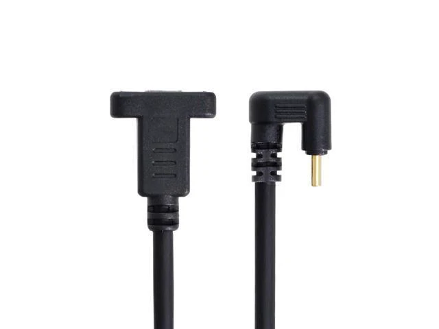 Alt view image 3 of 3 - Type C USB-C USB 3.1 Male 180 Degree U Shape Back Angled to Type C USB-C USB 3.1 Female Extension Data Cable 30cm