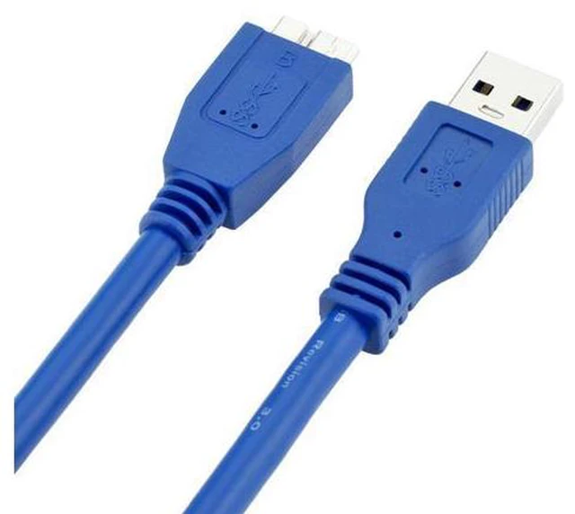 Alt view image 2 of 3 - Standard A Type USB 3.0 Male to Micro B Male Adapter Cable 3.28ft 1m Blue