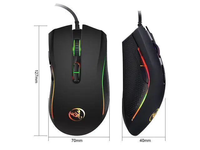 Alt view image 6 of 7 - A869 USB Wired Mouse Gaming Mouse 3200DPI 7 Button 7 Color LED Optical Computer Player Mice Gaming Mouse for Pro Gamer Mice