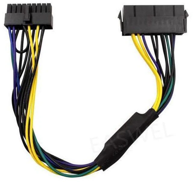 Main image of ATX PSU 24Pin a la placa base de 18Pin Cable de alimentación 30cm 18AWG para HP z210