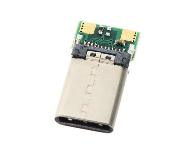 Alt view image 5 of 5 - DIY 24pin USB 3.1 Type C USB-C Male Plug Connector SMT type Attached with PC Board