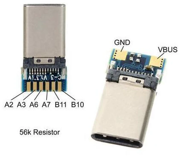 Main image of DIY 24pin USB 3.1 Type C USB-C Male Plug Connector SMT type with PC Board