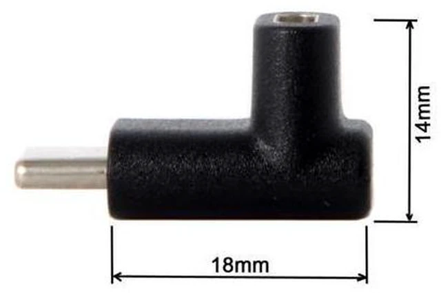 Alt view image 3 of 3 - Reversible USB 3.1 Type-C Male to Female Extension Adapter for Laptop & Phone 90 Degree Up or Down Angled