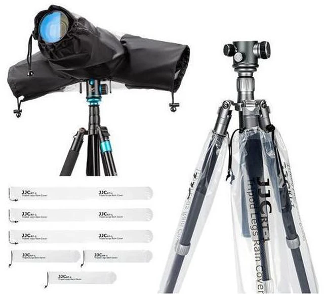 Main image of Camera Rain Cover + Tripod Leg CoverDSLR Mirrorless Camera Rain Cover with 6 Pack Camera Tripod Leg Covers