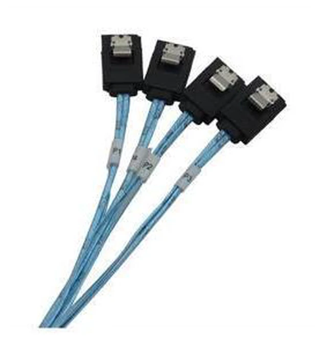 Alt view image 5 of 7 - SFF86434SATA50CM Internal 12G HD Mini SAS SFF-8643 to 4 x SATA Cable Hard Drive Cable,HD Mini SAS Host/Controller to 4 SATA Target/Backplane-1.64ft
