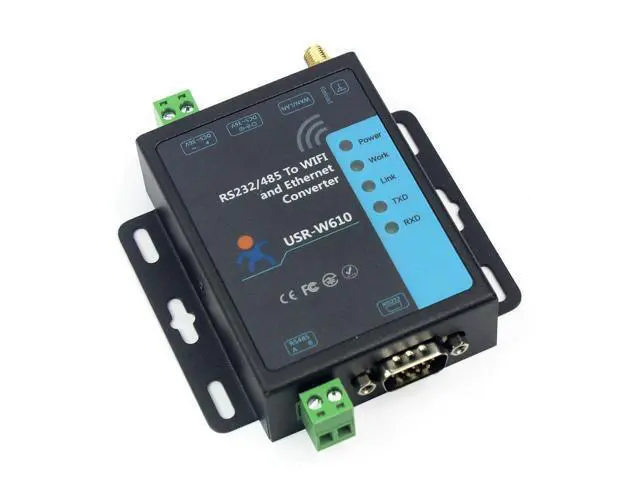 Alt view image 3 of 7 - Serial to WiFi Ethernet Wireless Converter RS232 RS485 Serial Server(USR-W610)