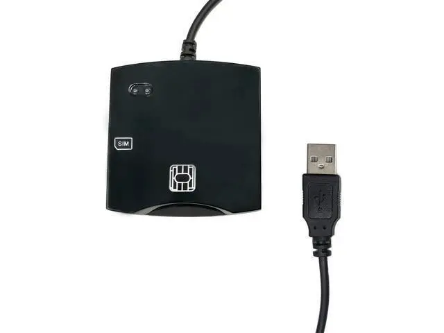 Alt view image 6 of 7 - EMV SIM eID Smart Chip Card Reader Writer Programmer #N68 DOD Military USB Common Access CAC Smart Card Reader + SDK Kit, Compatible Windows (Black)