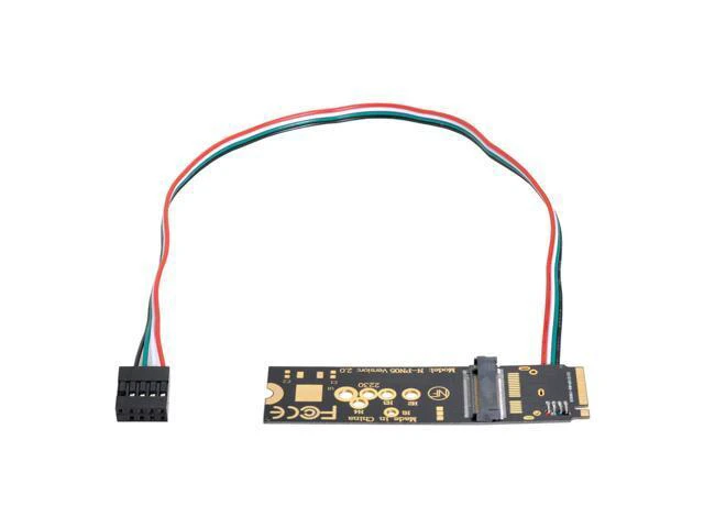 Alt view image 3 of 3 - NGFF Key-A/E WiFi Wireless Card to PCI-E M.2 NGFF Key-M NVME SSD Adapter for AX200 Wifi 6 Bluetooth 5.1