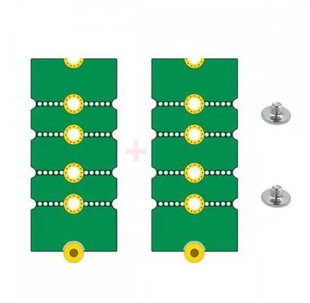 Main image of 2pcs/lot M2 NGFF NVME M.2 Extended Adapter Card Transfer 2230 2242 2260 2280 Change to Long Size SSD