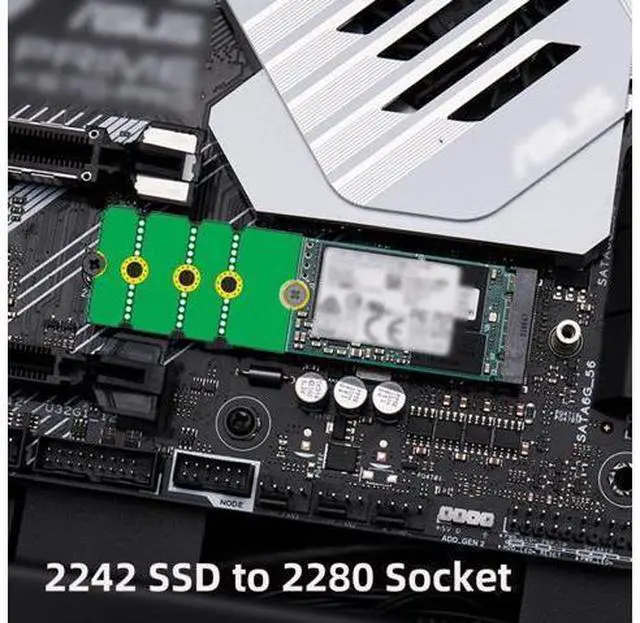 Alt view image 6 of 7 - 2pcs/lot M2 NGFF NVME M.2 Extended Adapter Card Transfer 2230 2242 2260 2280 Change to Long Size SSD