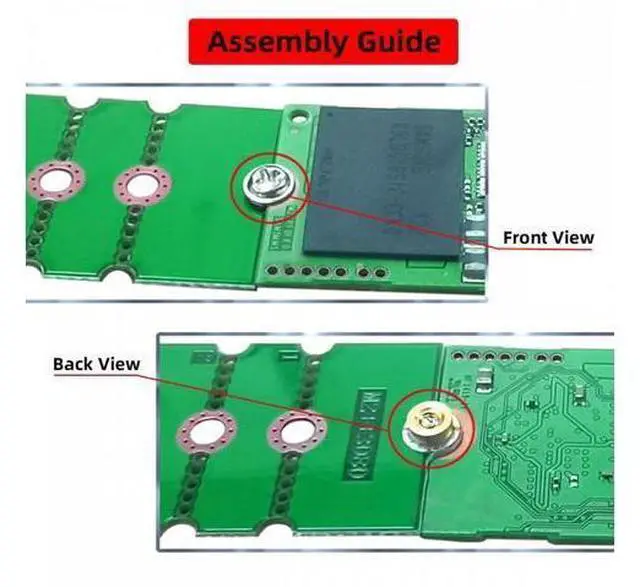 Alt view image 5 of 7 - 2pcs/lot M2 NGFF NVME M.2 Extended Adapter Card Transfer 2230 2242 2260 2280 Change to Long Size SSD