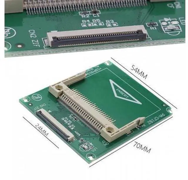 Alt view image 3 of 7 - 1.8" Compact Flash CF Memory Card to CE Ipod ZIF SSD HDD Adapter with 2 Cables