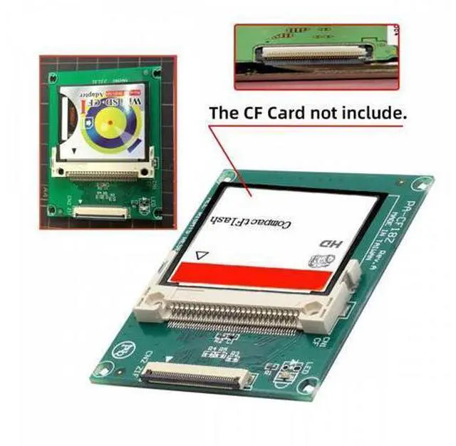 Alt view image 5 of 7 - 1.8" Compact Flash CF Memory Card to CE Ipod ZIF SSD HDD Adapter with 2 Cables