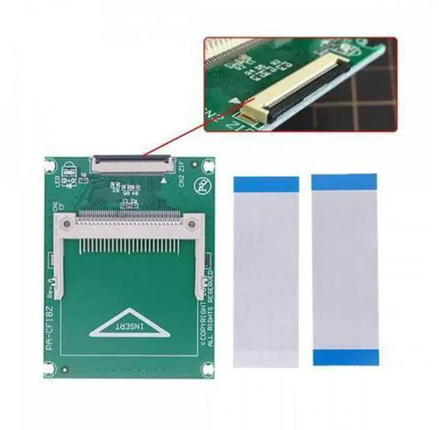 Alt view image 6 of 7 - 1.8" Compact Flash CF Memory Card to CE Ipod ZIF SSD HDD Adapter with 2 Cables