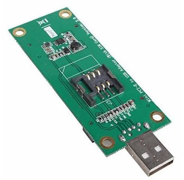 Alt view image 2 of 7 - Mini PCI-E Wireless WWAN to USB Adapter Card with SIM Card Slot Module Testing Tools