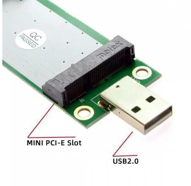 Alt view image 4 of 7 - Mini PCI-E Wireless WWAN to USB Adapter Card with SIM Card Slot Module Testing Tools
