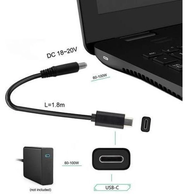 Alt view image 5 of 6 - Type C USB-C Input to 5.5*2.1mm Cable UC-216-5521MM