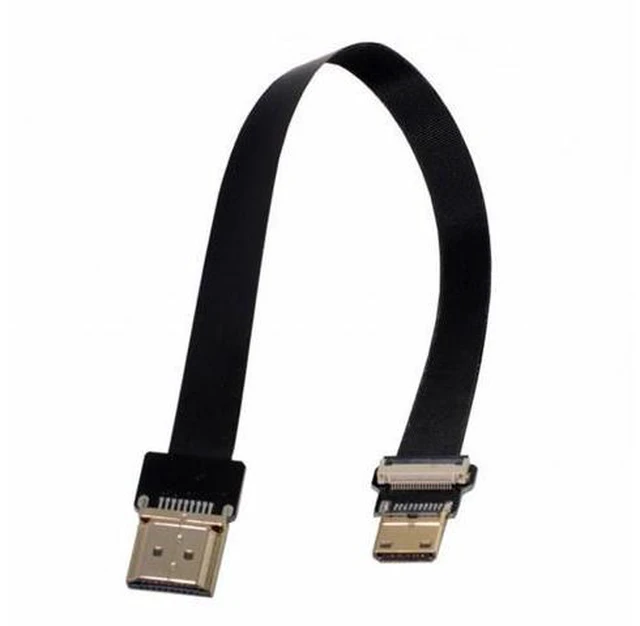 Alt view image 3 of 7 - CYFPV Mini HDMI Male to HDMI Male FPC Flat Cable 1080P for FPV HDTV Multicopter Aerial Photography (0.5M)