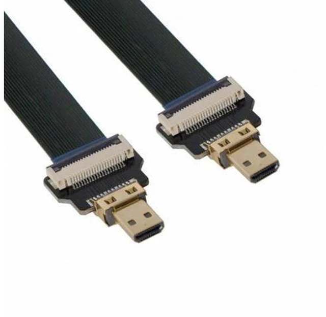 Main image of CYFPV Micro HDMI Male to Micro HDMI Male Extension FPC Flat Cable 1080P for FPV HDTV Multicopter Aerial Photography (0.5M)