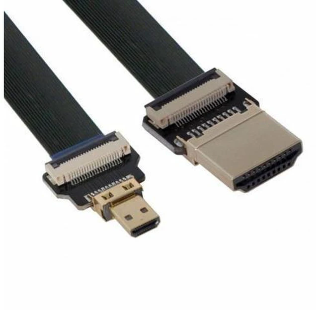 Main image of CYFPV HDMI Male to Micro HDMI Male Extension FPC Flat Cable 1080P for FPV HDTV Multicopter Aerial Photography (0.5M)