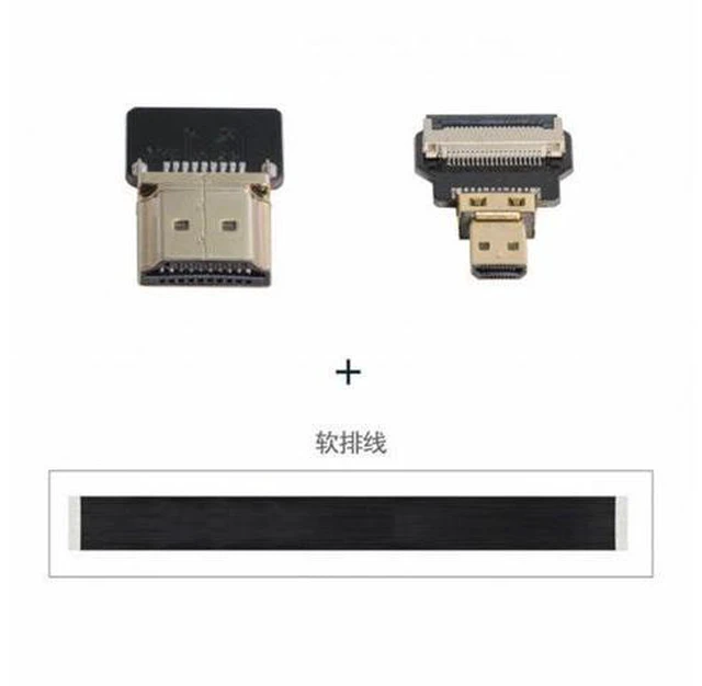 Alt view image 5 of 7 - CYFPV HDMI Male to Micro HDMI Male Extension FPC Flat Cable 1080P for FPV HDTV Multicopter Aerial Photography (0.5M)